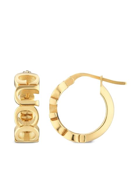 hoop earrings gucci|Gucci multi stone earrings.